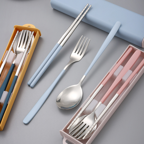trade point factory direct sales md-t007 spoon fork chopsticks tableware three-p 