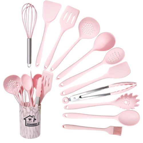 trade point factory direct sales md-c042 silicone spatula soup spoon 12-piece no 