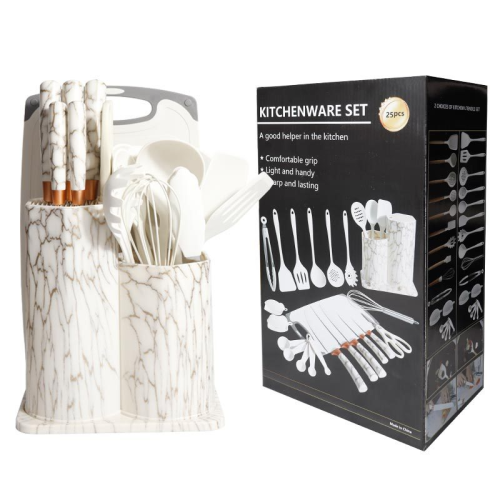 trade point factory direct sales md-c033 silicone spatula soup spoon 25-piece no 